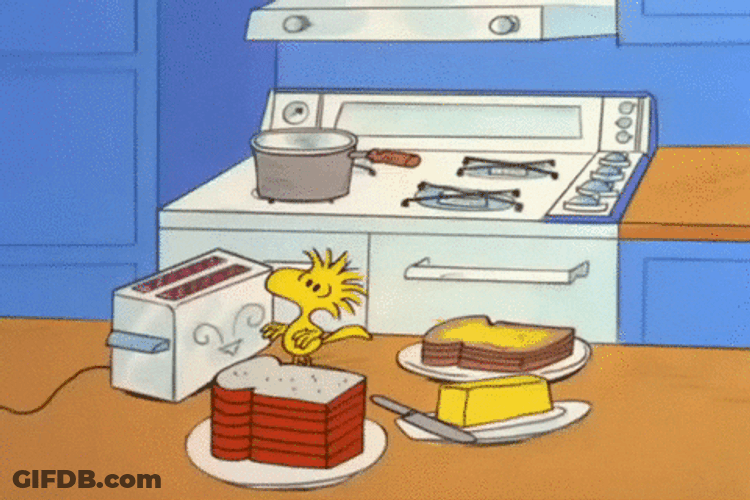 French Toast Peanuts Snoopy Thanksgiving GIF