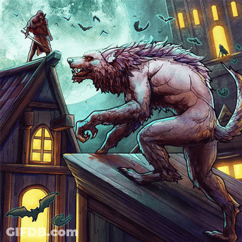 French Werewolf Corpse Light Beast GIF