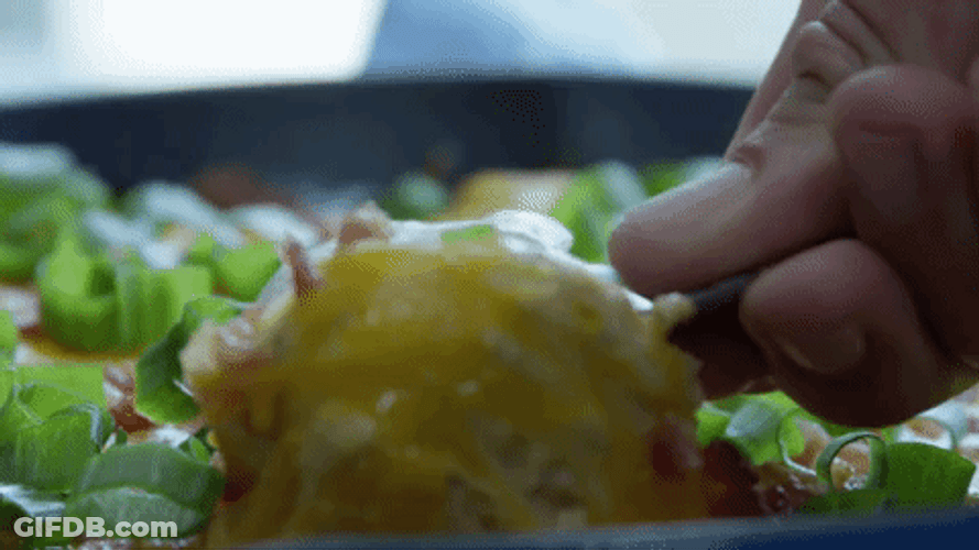 Fresh Cheesy Nacho Dip GIF