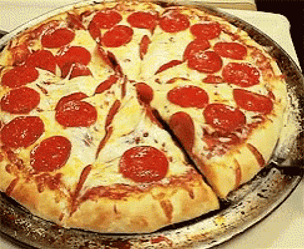 Fresh Cheesy Peperoni Pizza GIF