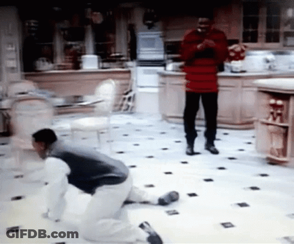 Fresh Prince Carlton Floor Slide GIF
