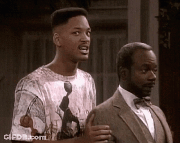 Fresh Prince Scared Wil Smith GIF