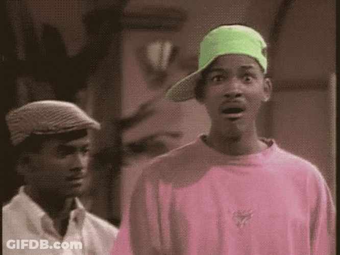 Fresh Prince Shocked Face Wil Smith GIF