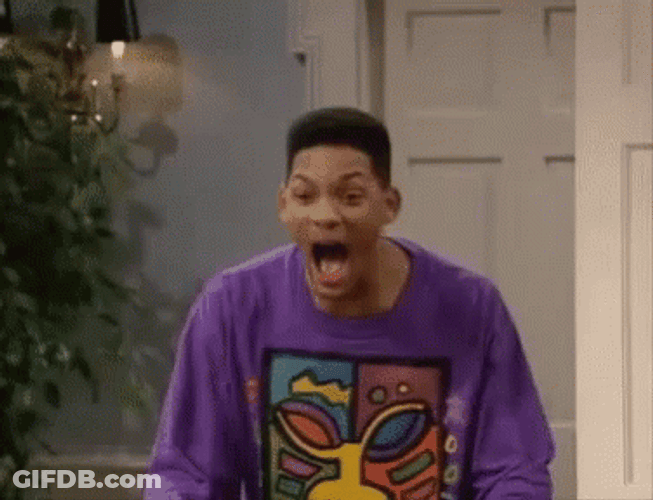 Fresh Prince Wil Smith Shocked GIF