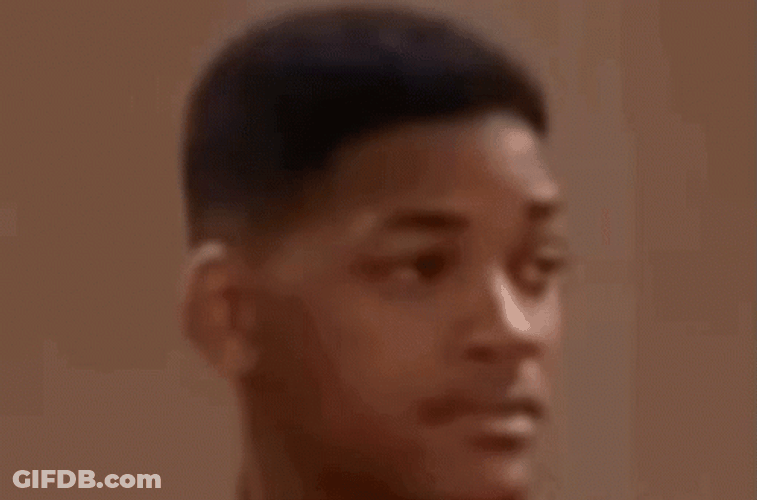 Fresh Prince Wil Smith Stare GIF