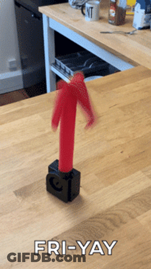 Fri-Yay Friday Funny Air Man Dance GIF