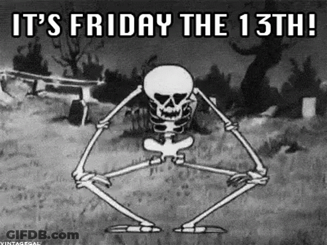 Friday 13Th Animated Skeletal Dancing GIF