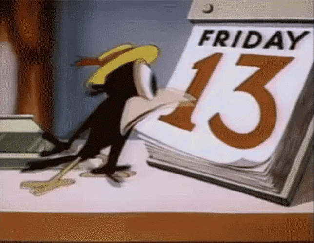 Friday 13Th In The Calendar GIF