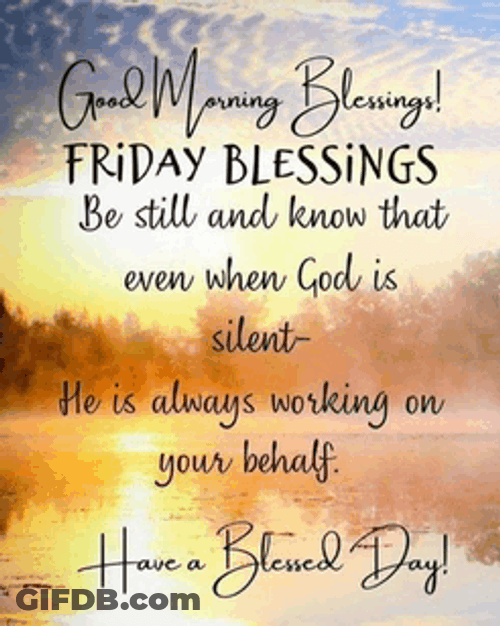 Friday Blessings And Prayers Quotes Meme GIF