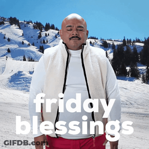 Friday Blessings Bowing Man GIF