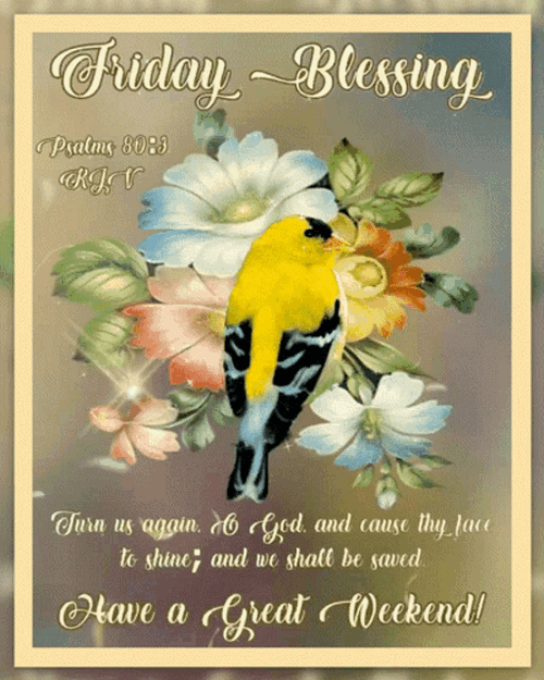 Friday Blessings Have A Great Weekend GIF