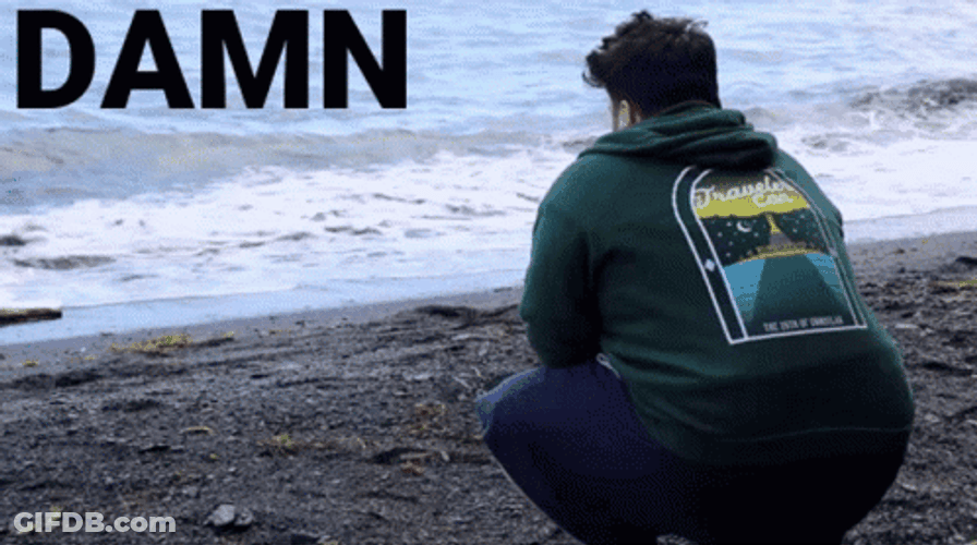 Friday Damn Emotional Watching Waves Alone GIF