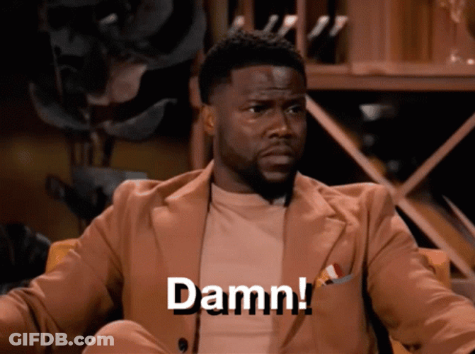 Friday Damn Kevin Hart Interview GIF