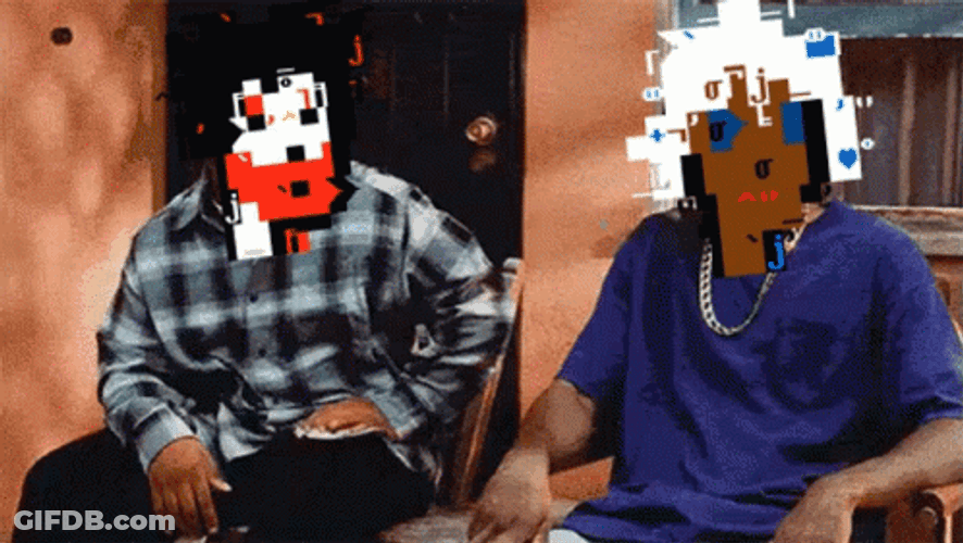 Friday Damn Pixelated Head Meme GIF