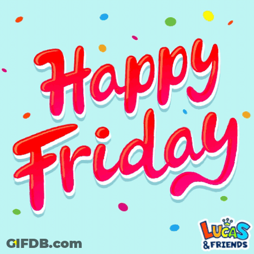 Friday Feeling Font Burst GIF