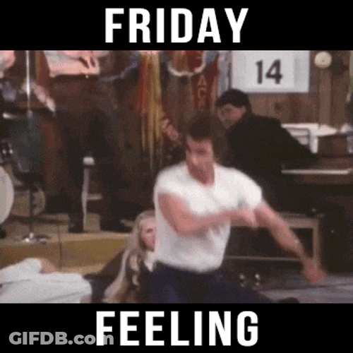 Friday Feeling Happy Dance Meme GIF