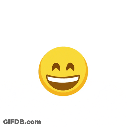 Friday Feeling Smiley Emoji GIF