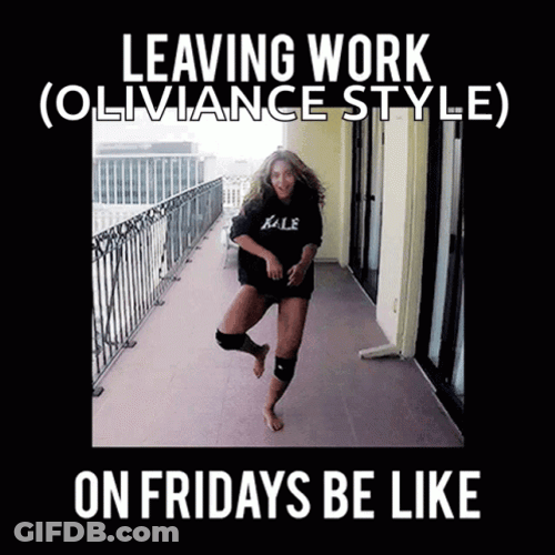 Friday Feels Leaving Work GIF