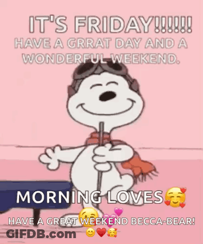Friday Morning Weekend Wishes GIF