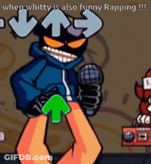 Friday Night Funkin Funny Rapping GIF