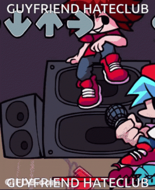 Friday Night Funkin Guy Friend Club GIF