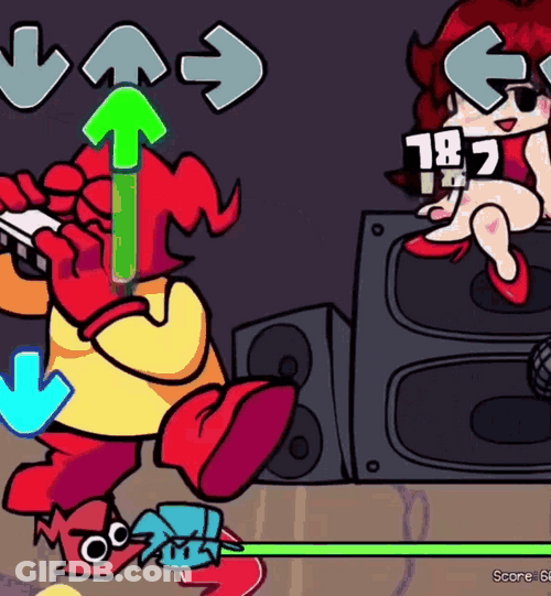 Friday Night Funkin Plok Playing Instrument GIF
