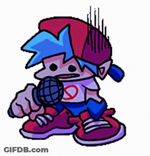 Friday Night Funkin Shy Singing Boyfriend GIF