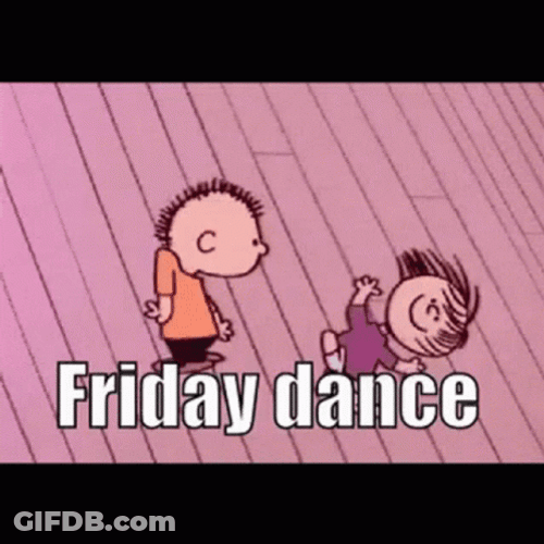 Friday Snoopy Dance Charlie Brown GIF