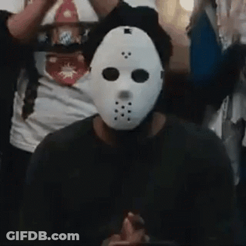 Friday The 13Th Jason Mask Costume GIF