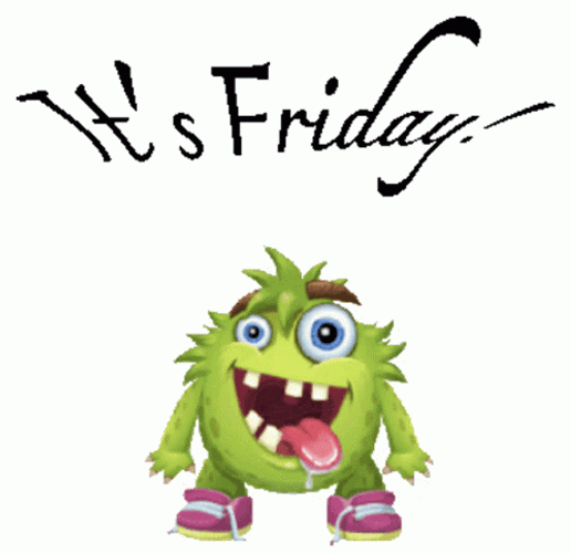 Friday Vibes Jumping Happily GIF