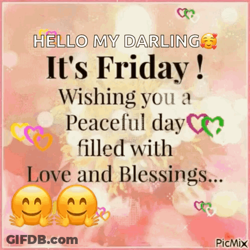 Friday Wishing Peace Love Blessings GIF