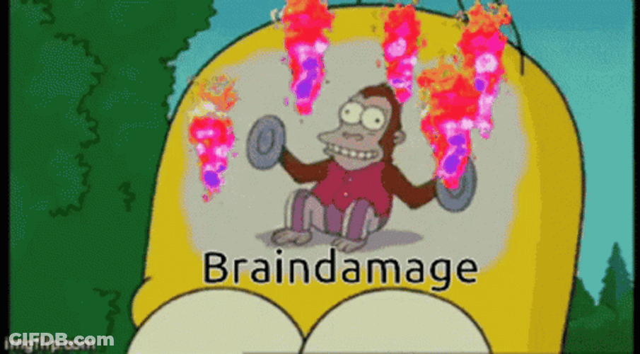 Fried Brain Damage GIF