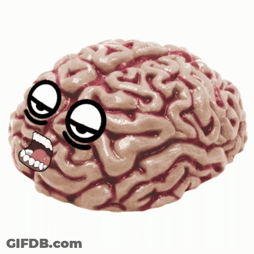 Fried Brain Feeling Tired GIF