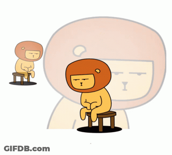Fried Brain Lion GIF