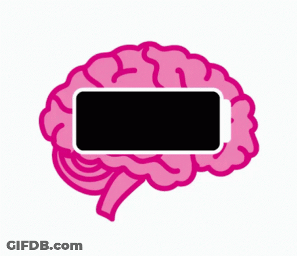 Fried Brain Low Battery GIF