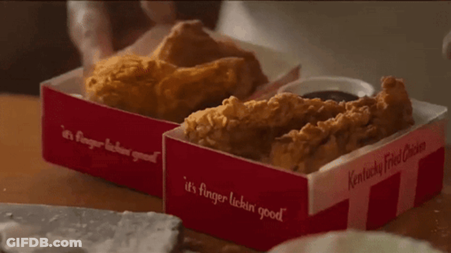 Fried Chicken In A Box GIF