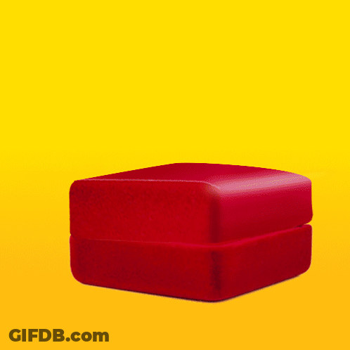 Fried Chicken Ring In Red Box GIF