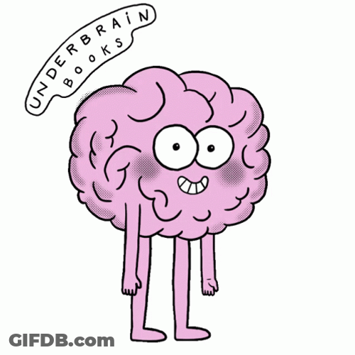Fried Under Brain Books GIF