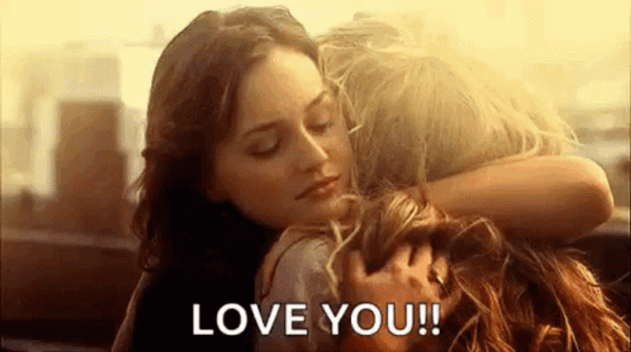 Friend Hug Blake Lively Leighton Meester GIF