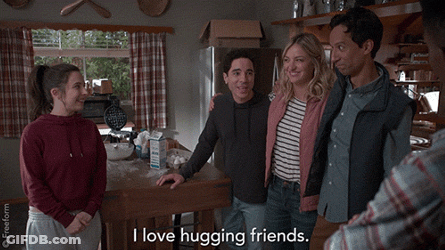 Friend Hug Esther Povitsky Comedy GIF
