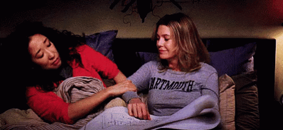 Friend Hug Grey's Anatomy GIF