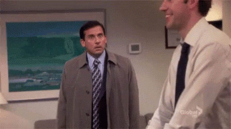 Friend Hug Jim Halpert Michael Scott GIF