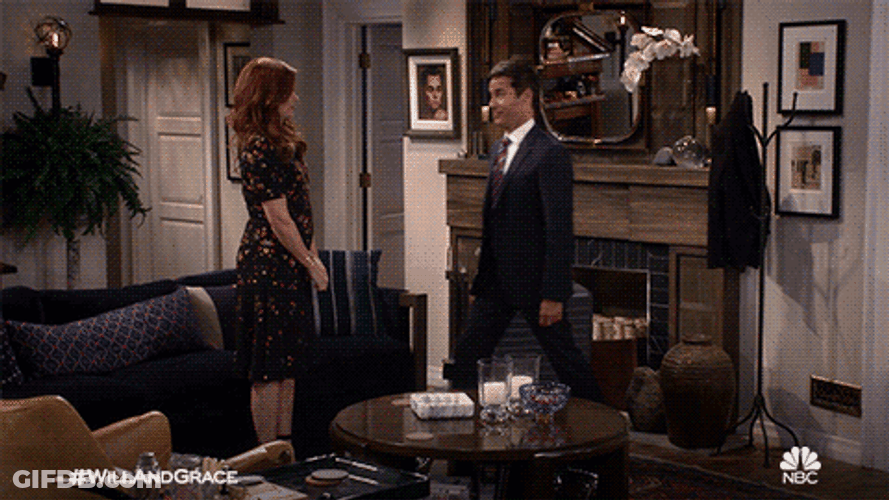 Friend Hug Will And Grace GIF
