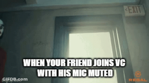 Friend Joins VC With Mic Muted Sign GIF