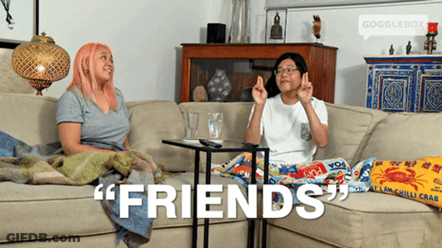 Friends Air Quotes GIF