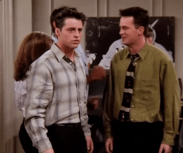 Friends Chandler Bing And Joey Tribbiani GIF