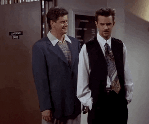 Friends Chandler Bing Butt Slap GIF