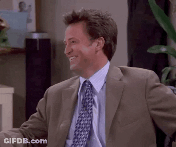 Friends Chandler Bing Laughing GIF