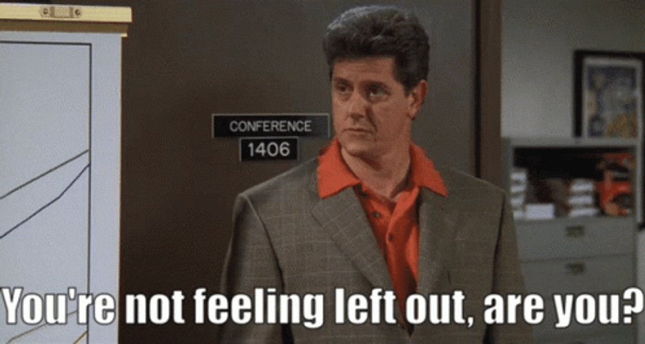 Friends Chandler Not Feeling Left Out GIF