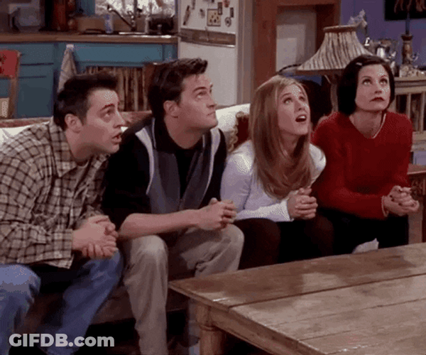 Friends Coin Flip GIF